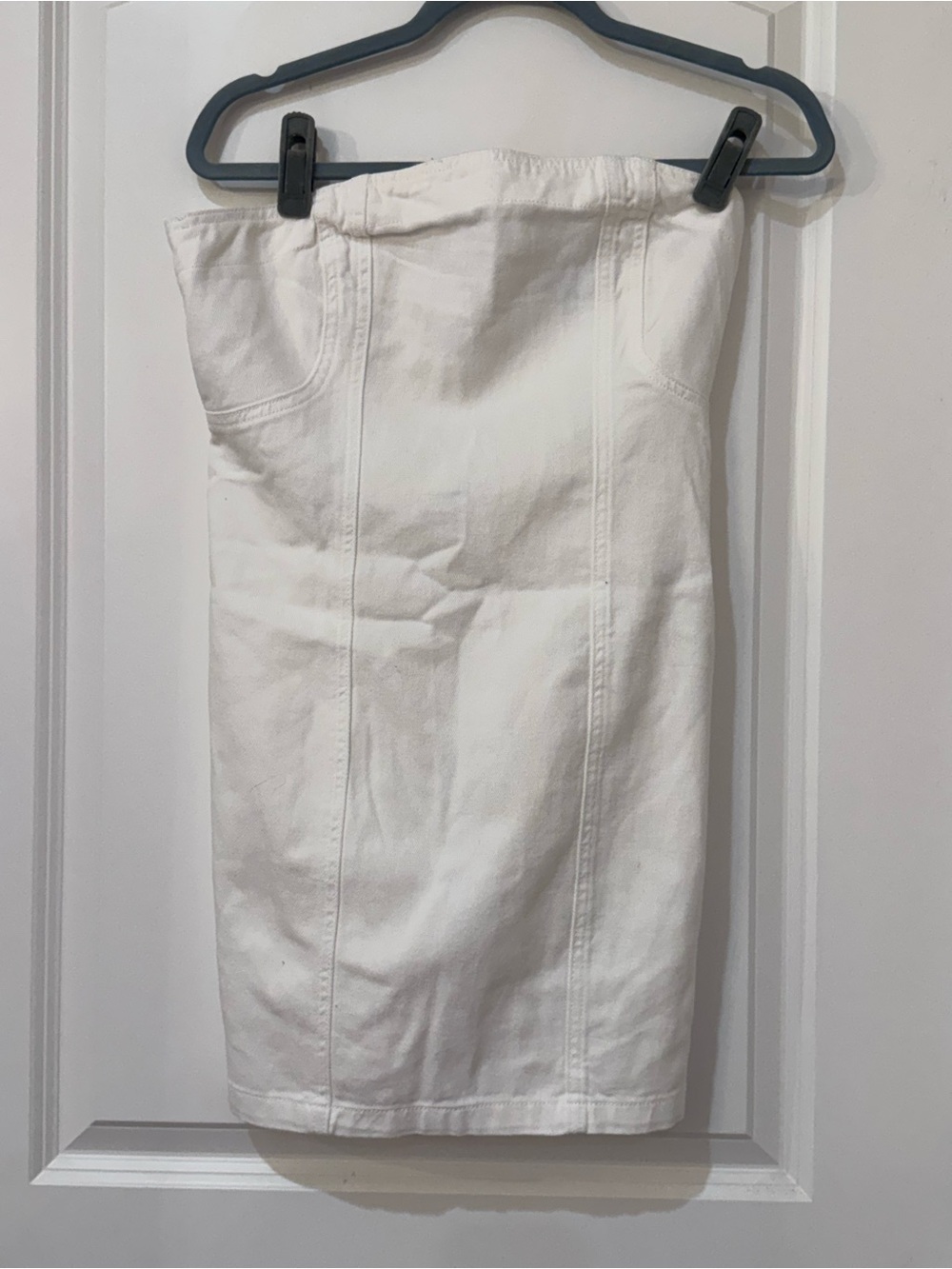 Sincerely Jules White Strapless Panel dress
